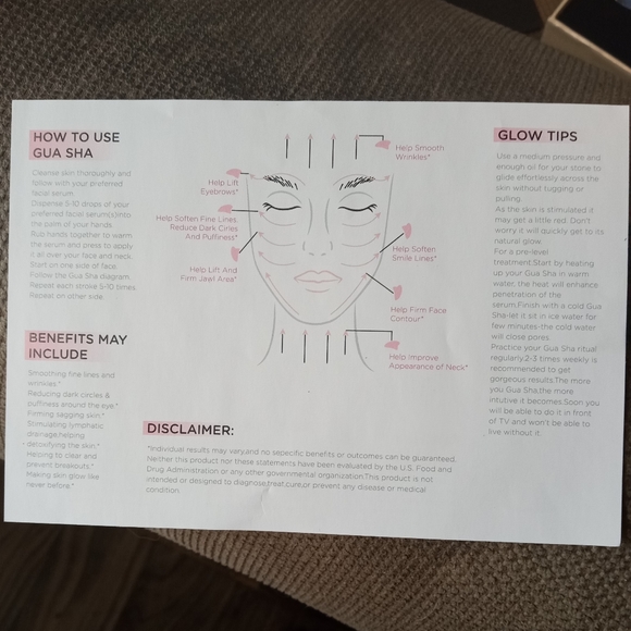 GUA SHA Opalite Crystal Facial Roller Set - Picture 6 of 6